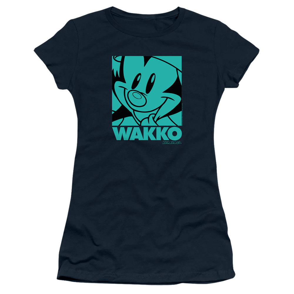 Animaniacs Pop Wakko Junior Sheer Cap Sleeve Womens T Shirt Navy Blue Hoodie, Sweatshirt | CiraTrend.com
