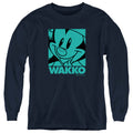Animaniacs Pop Wakko Long Sleeve Kids Youth T Shirt Navy Blue Hoodie, Sweatshirt | CiraTrend.com