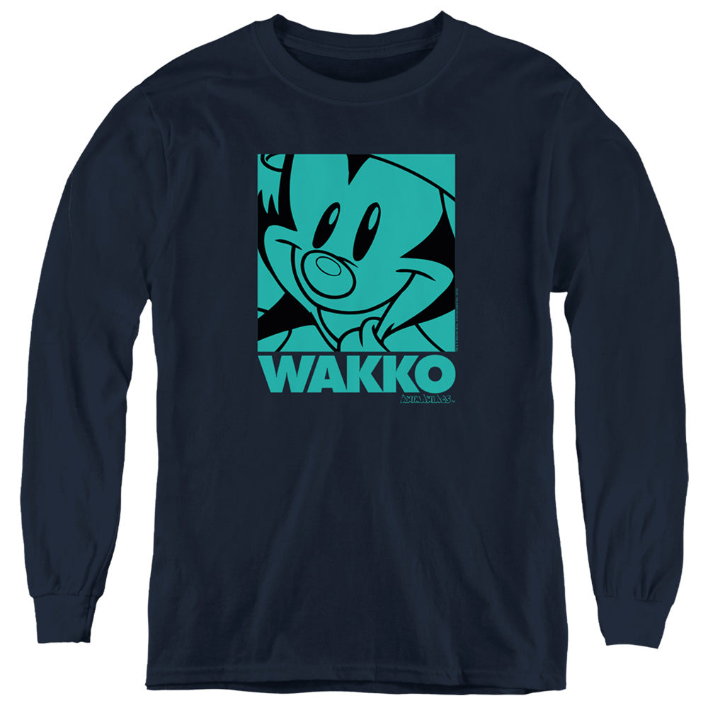 Animaniacs Pop Wakko Long Sleeve Kids Youth T Shirt Navy Blue Hoodie, Sweatshirt | CiraTrend.com