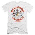 Animaniacs Hello Nurse Premium Bella Canvas Slim Fit Mens T Shirt White Hoodie, Sweatshirt | CiraTrend.com