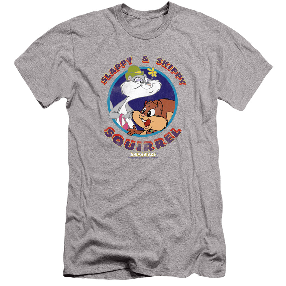 Animaniacs Slappy And Skippy Squirrel Slim Fit Mens T Shirt Athletic Heather Hoodie, Sweatshirt | CiraTrend.com