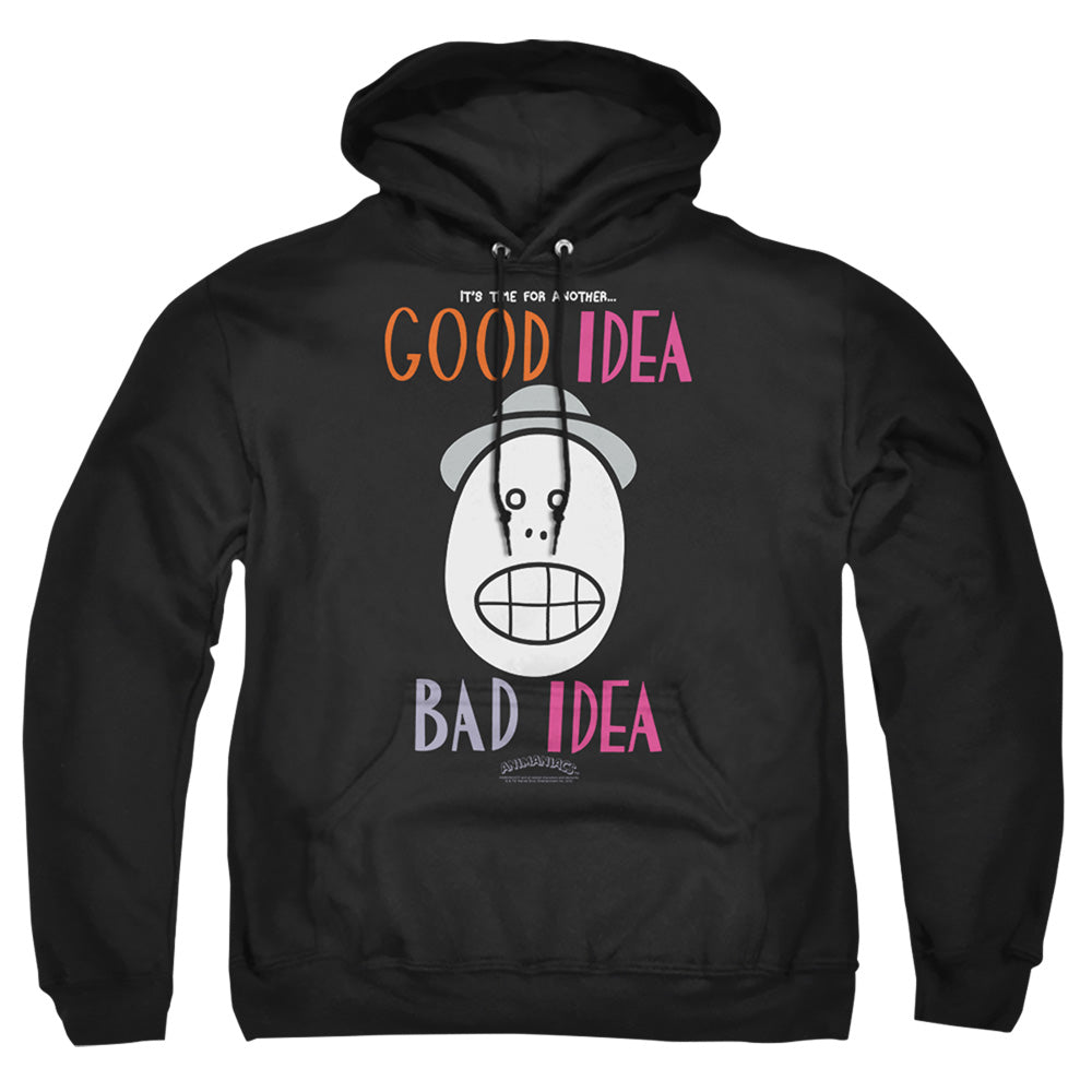 Animaniacs Good Idea Bad Idea Mens Hoodie Black T-Shirts, Sweatshirt | CiraTrend.com (Image 4)