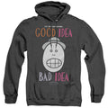 Animaniacs Good Idea Bad Idea Mens Heather Hoodie Black T-Shirts, Sweatshirt | CiraTrend.com