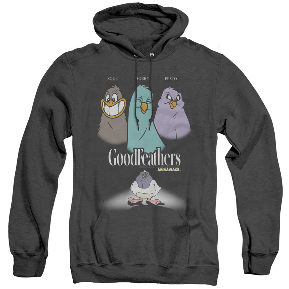 Animaniacs Goodfeathers Heather Mens Hoodie Black T-Shirts, Sweatshirt | CiraTrend.com