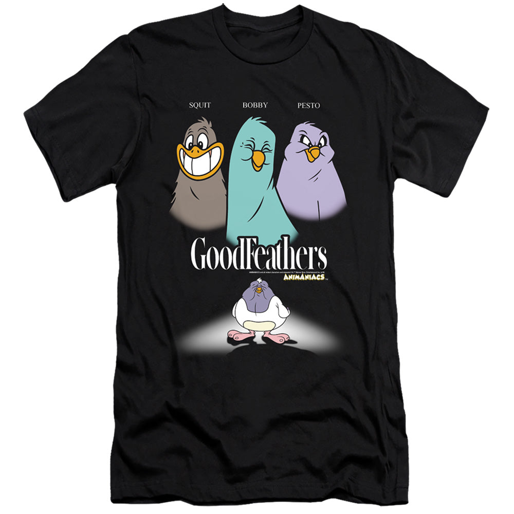 Animaniacs Goodfeathers Hbo Premium Bella Canvas Slim Fit Mens T Shirt Black Hoodie, Sweatshirt | CiraTrend.com