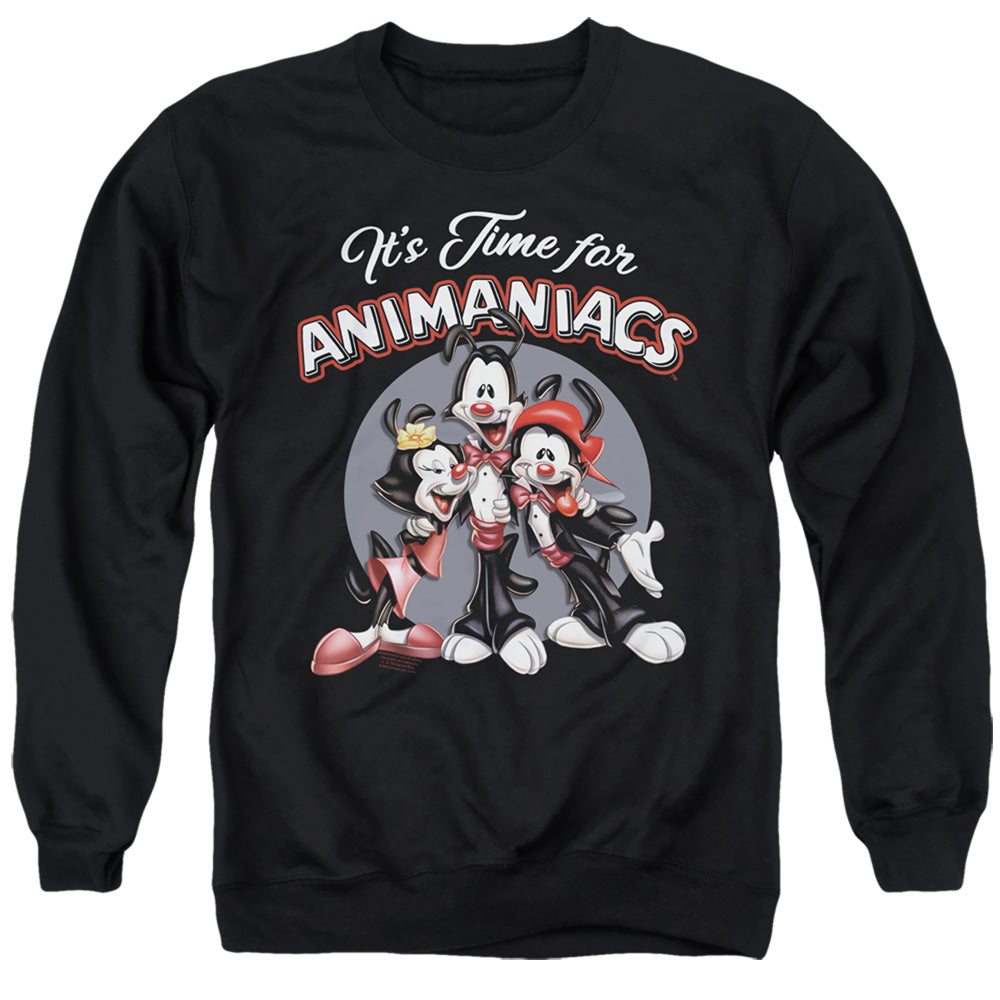 Animaniacs Its Time For Mens Crewneck Sweatshirt Black T-Shirts, Hoodie | CiraTrend.com (Image 2)