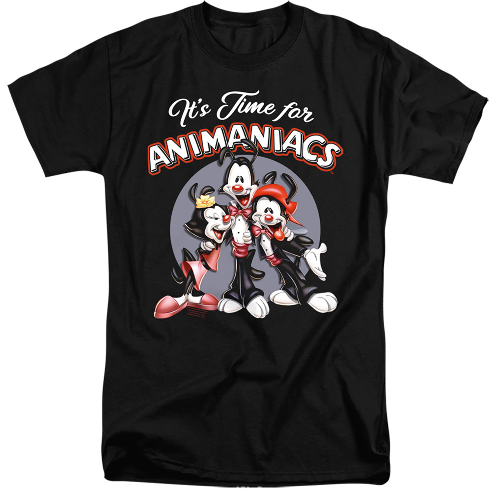Animaniacs Its Time For Mens Tall T Shirt Black Hoodie, Sweatshirt | CiraTrend.com (Image 2)