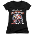 Animaniacs Its Time For - Juniors V-Neck T-Shirt Hoodie, Sweatshirt | CiraTrend.com