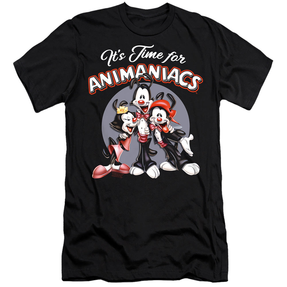 Animaniacs Its Time For Slim Fit Mens T Shirt Black Hoodie, Sweatshirt | CiraTrend.com
