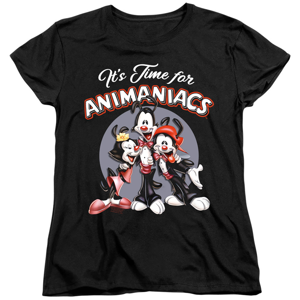 Animaniacs Its Time For Womens T Shirt Black Hoodie, Sweatshirt | CiraTrend.com