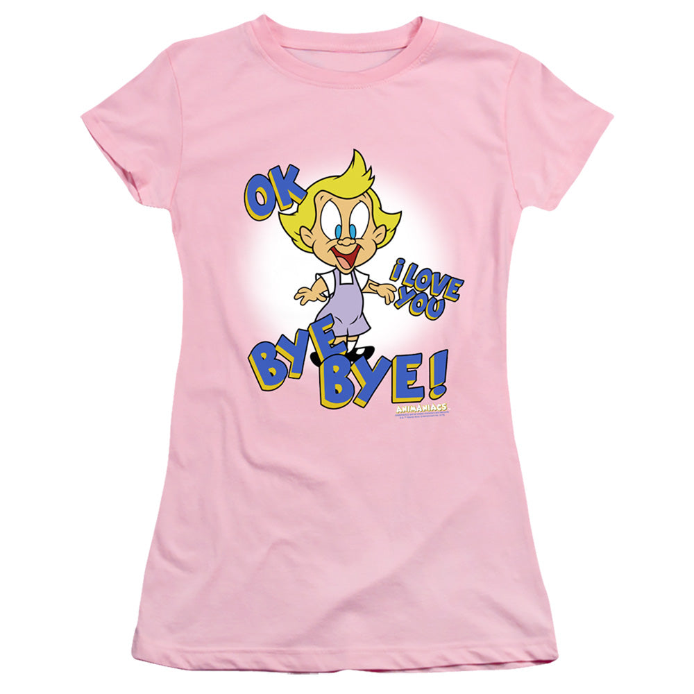 Animaniacs Mindy Junior Sheer Cap Sleeve Womens T Shirt Pink Hoodie, Sweatshirt | CiraTrend.com
