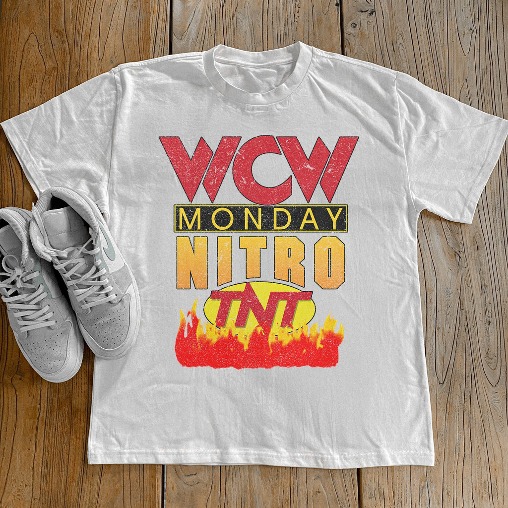 WCW MONDAY NITRO TNT HEAVYWEIGHT WHITE T-SHIRT Hoodie, Sweatshirt | CiraTrend.com (Image 1)