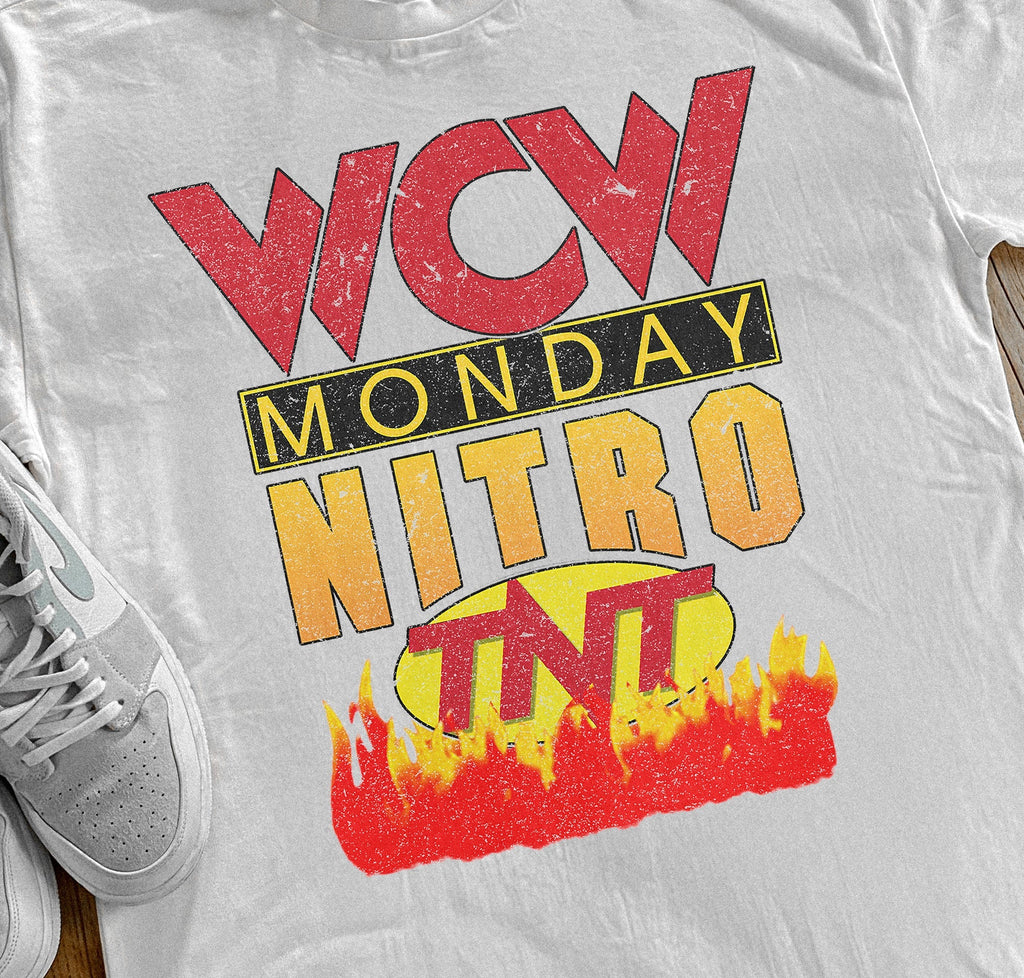 WCW MONDAY NITRO TNT HEAVYWEIGHT WHITE T-SHIRT Hoodie, Sweatshirt | CiraTrend.com (Image 2)