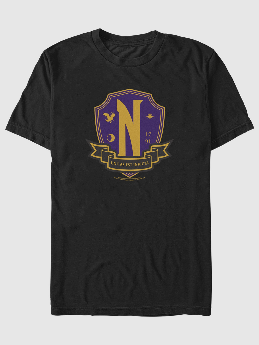 Wednesday Nevermore School Crest T-Shirt Hoodie, Sweatshirt | CiraTrend.com (Image 2)