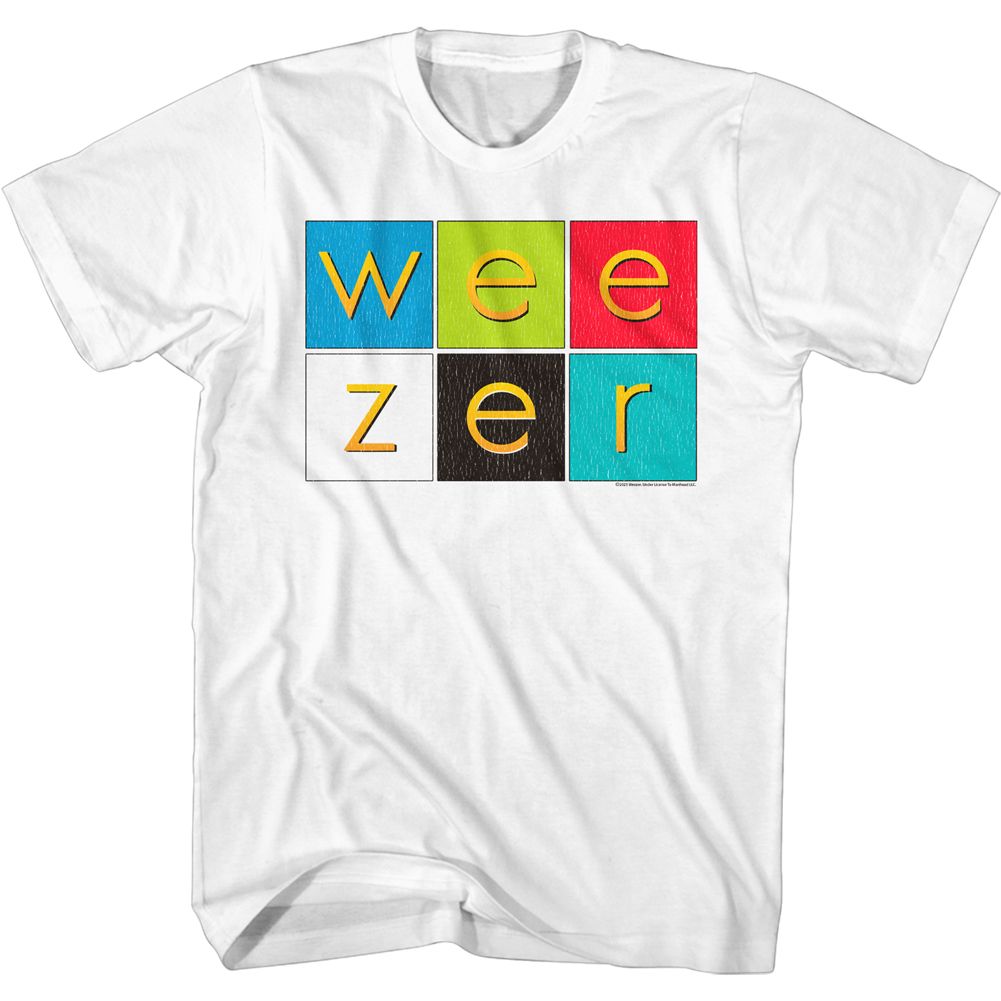 Weezer Album Color Squares Official T-Shirt Hoodie, Sweatshirt | CiraTrend.com