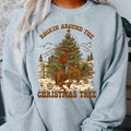WESTERN ROCKING AROUND #2 CREWNECK (Crewneck Sweatshirt, Unisex Fit, Causal Sweatshirt for Christmas, Christmas Holiday...