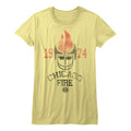 Wfl Girls Juniors S/S T-Shirt - Chicago Fire - Solid Yellow Hoodie, Sweatshirt | CiraTrend.com