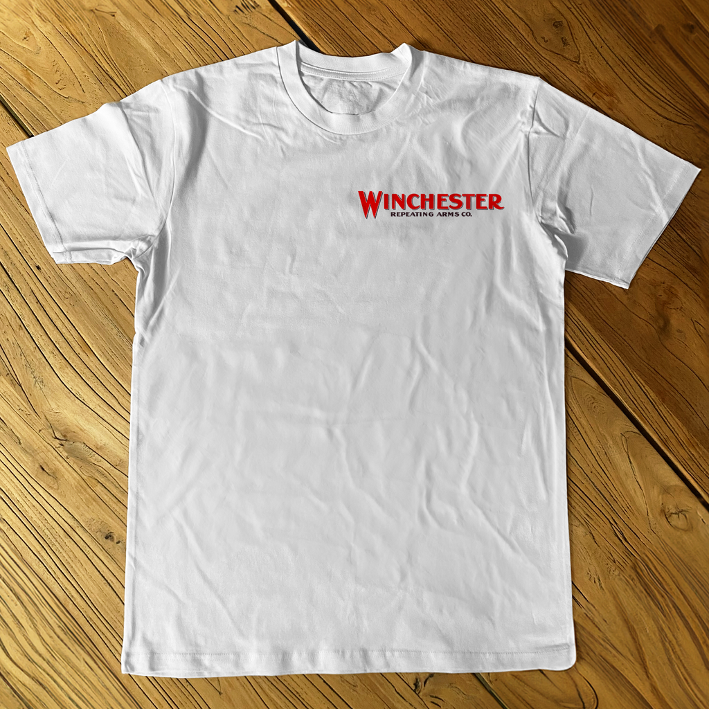 WINCHESTER 'REPEATING ARMS CO.' HEAVYWEIGHT WHITE T-SHIRT Hoodie, Sweatshirt | CiraTrend.com (Image 2)