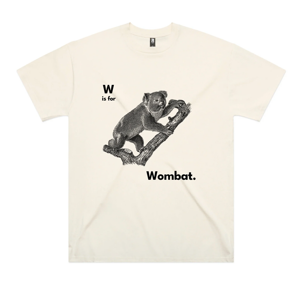W Is For Wombat Oversized Tee Hoodie, Sweatshirt | CiraTrend.com (Image 1)