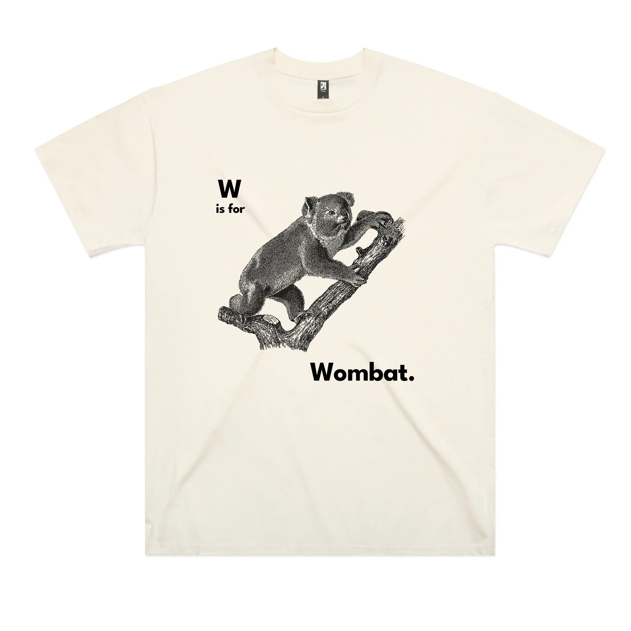 W Is For Wombat Oversized Tee Hoodie, Sweatshirt | CiraTrend.com (Image 1)