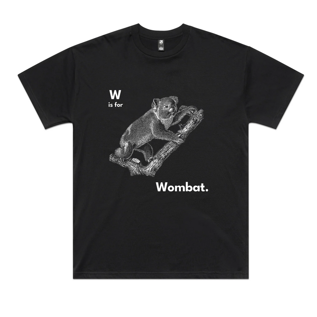 W Is For Wombat Oversized Tee Hoodie, Sweatshirt | CiraTrend.com (Image 2)
