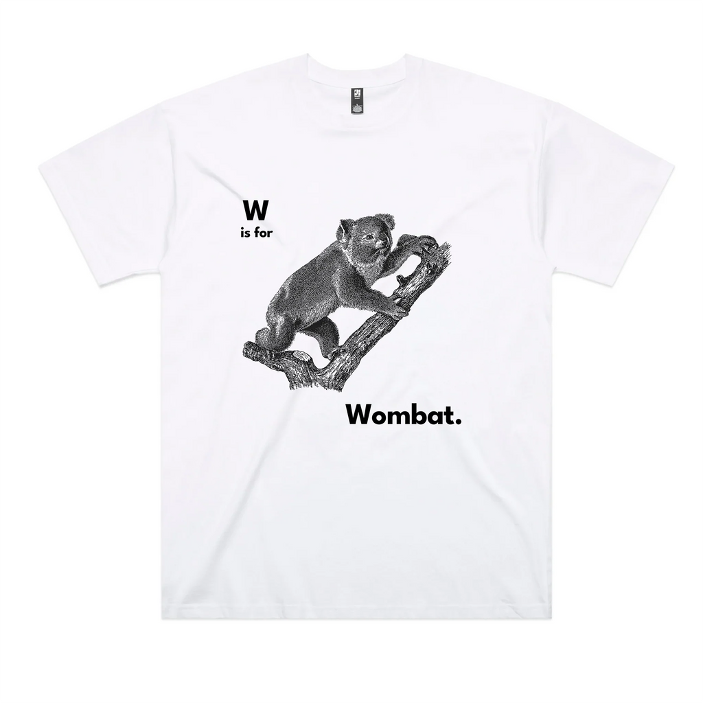 W Is For Wombat Oversized Tee Hoodie, Sweatshirt | CiraTrend.com (Image 3)