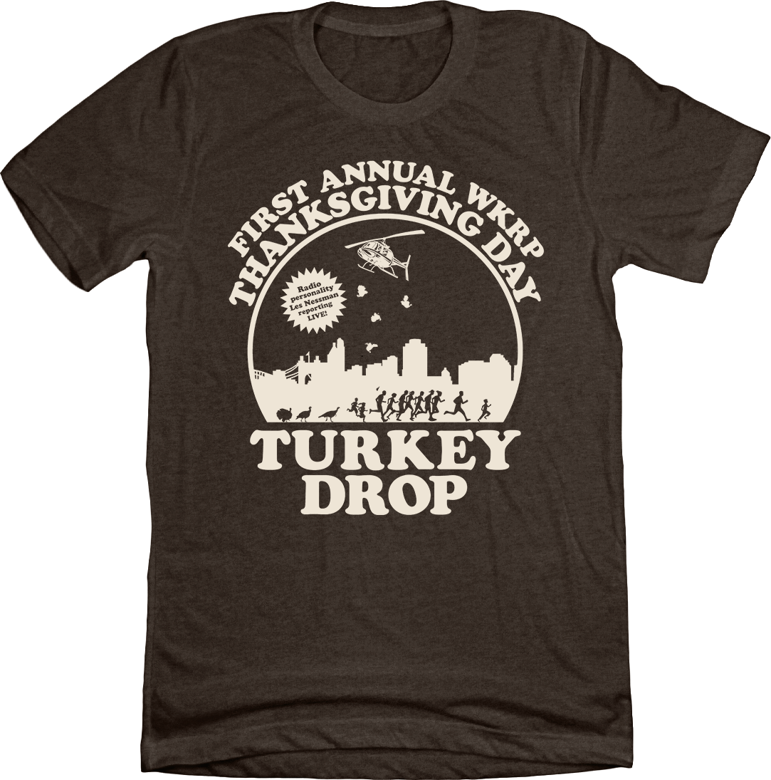 The Official WKRP "Turkey Drop" Tee Hoodie, Sweatshirt | CiraTrend.com