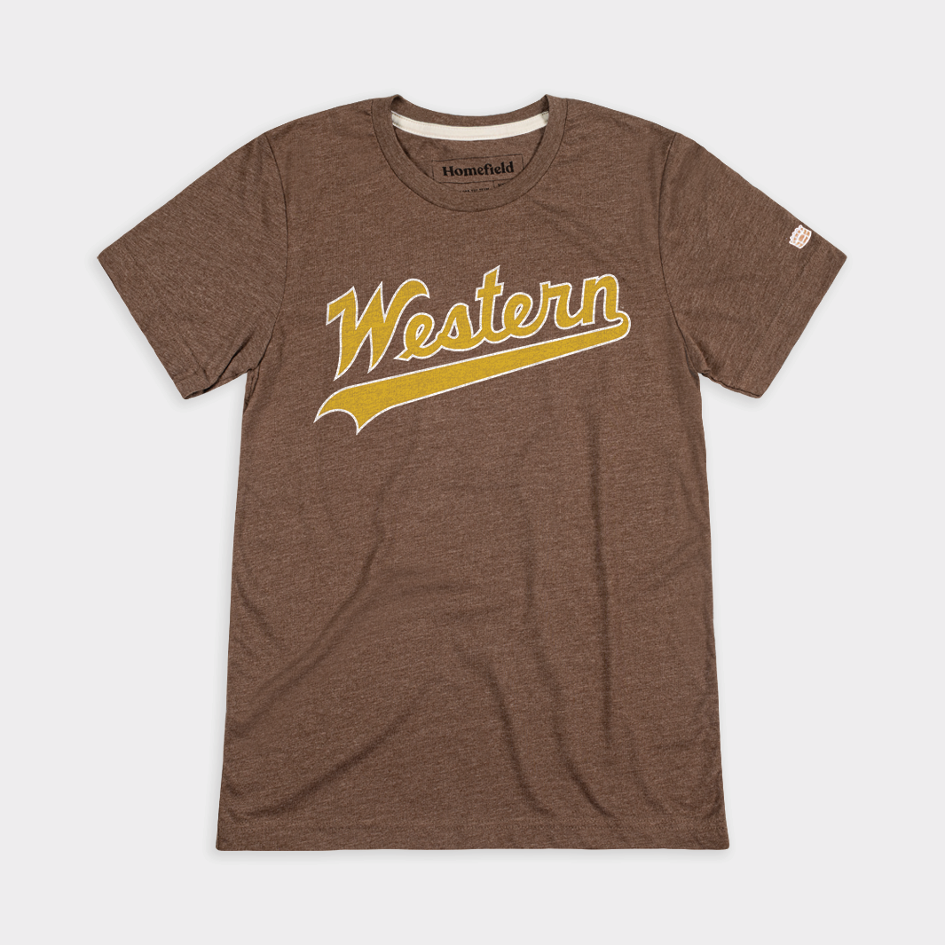 Western Michigan Baseball Tee Style001