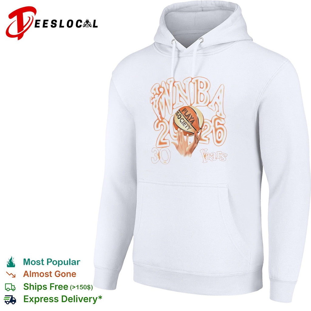 WNBA Playa Society 2026 30 Years basketball shirt
