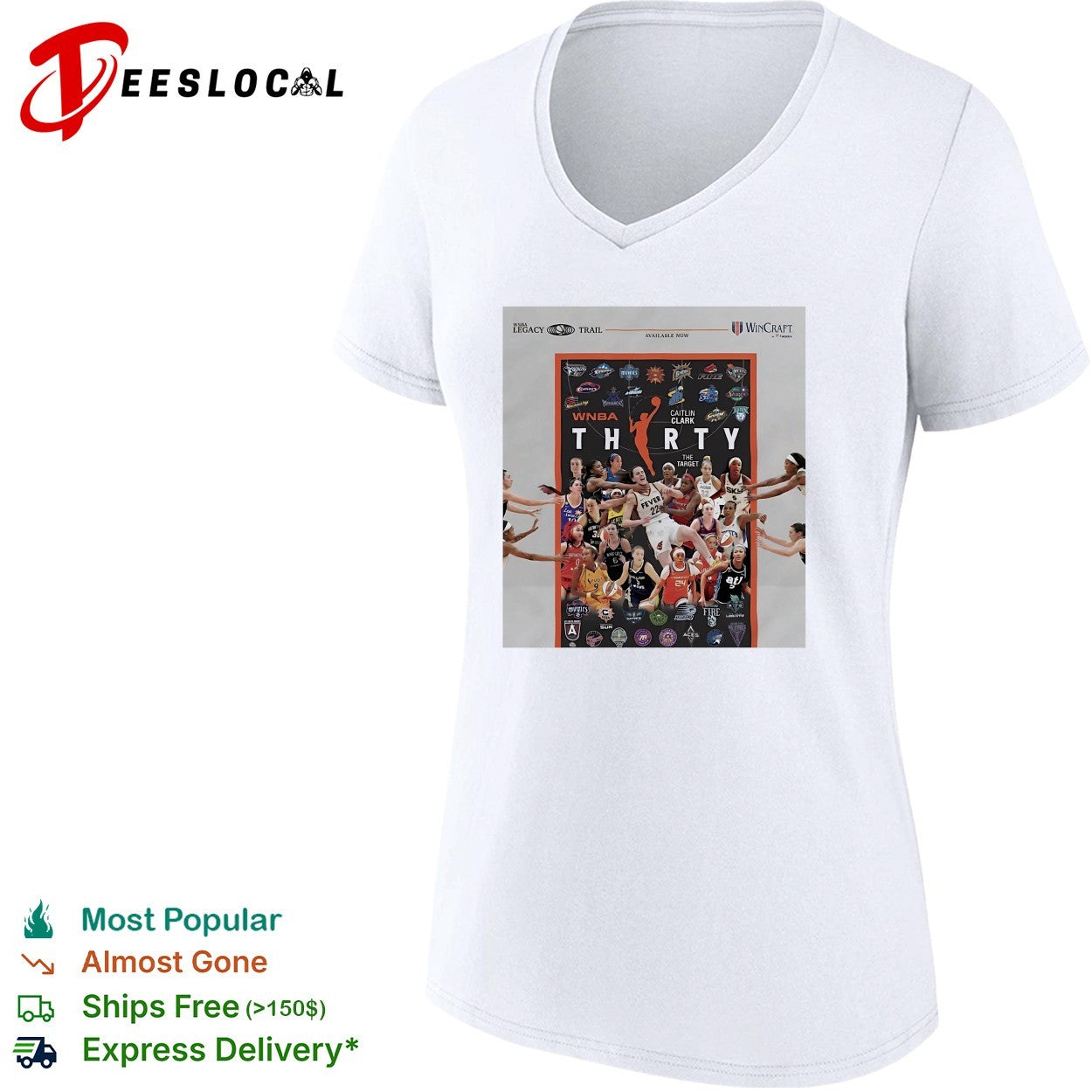 WNBA thirty anniversary collage shirt
