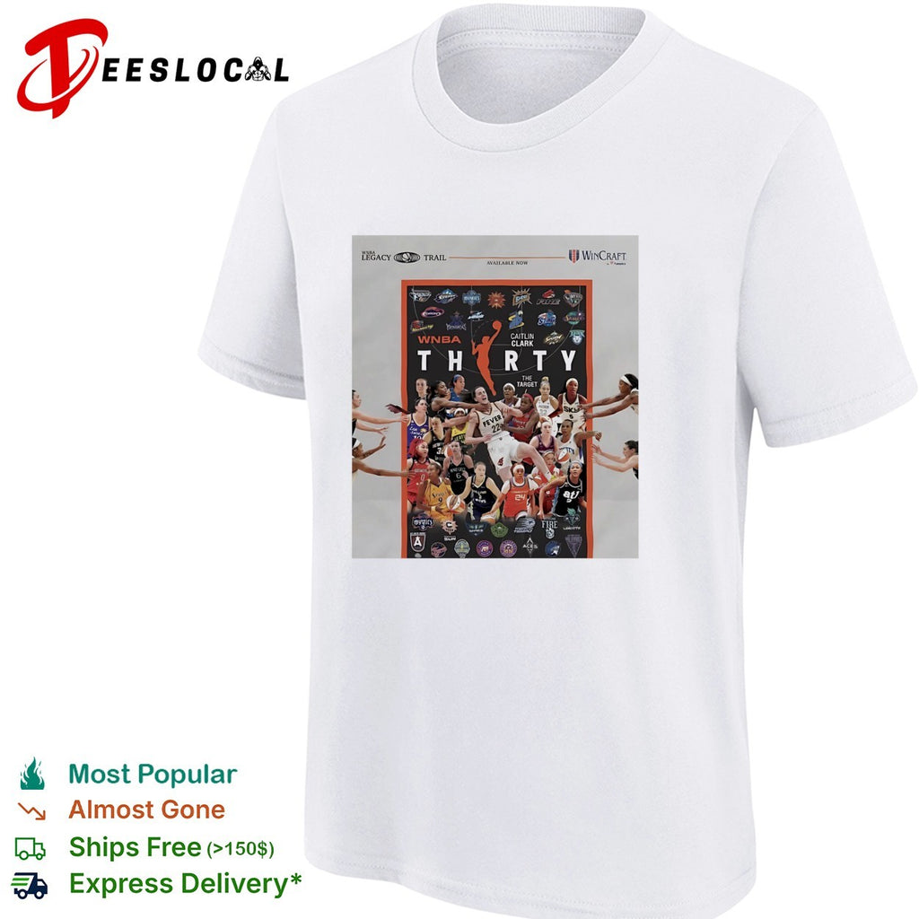 WNBA thirty anniversary collage shirt