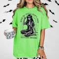 WOKE UP AND STILL DONT CARE, HITTING SNOOZE Graphic in Circle Design Short Sleeve Unisex Sizing Casual Top Streetwear...
