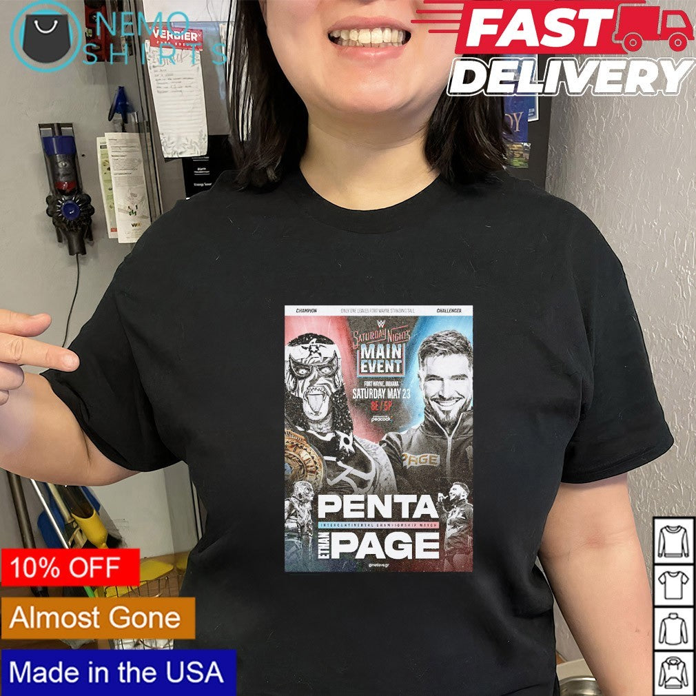 WWE Saturday Night’s Main Event Penta vs Ethan Page shirt