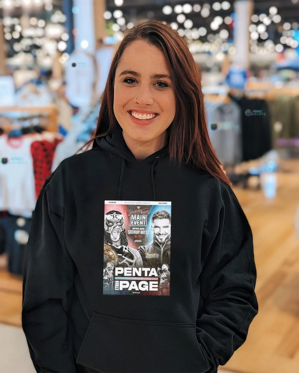 WWE Saturday Night’s Main Event Penta vs Ethan Page shirt