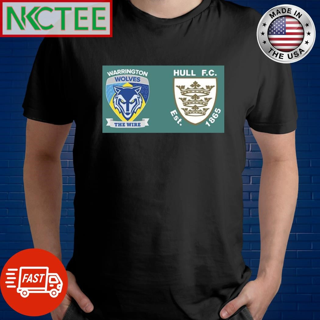 Warrington Wolves VS Hull FC Super League 22 June 2024 shirt