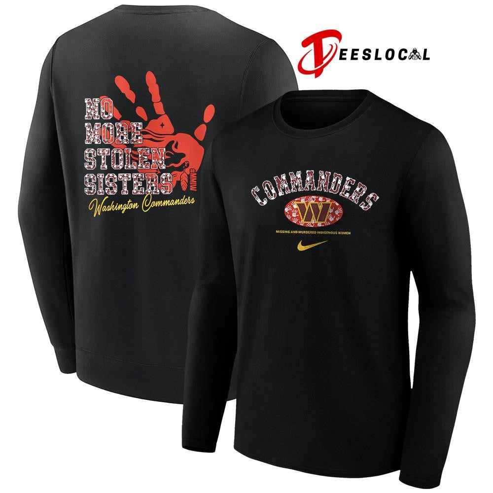 Washington Commanders missing and murdered indigenous women no more stolen sisters shirt