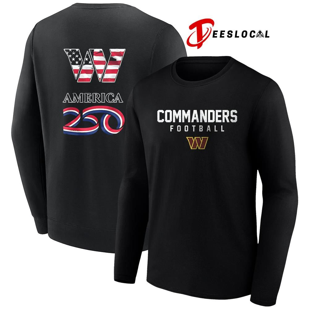 Washington Commanders x 250 years of America camo shirt