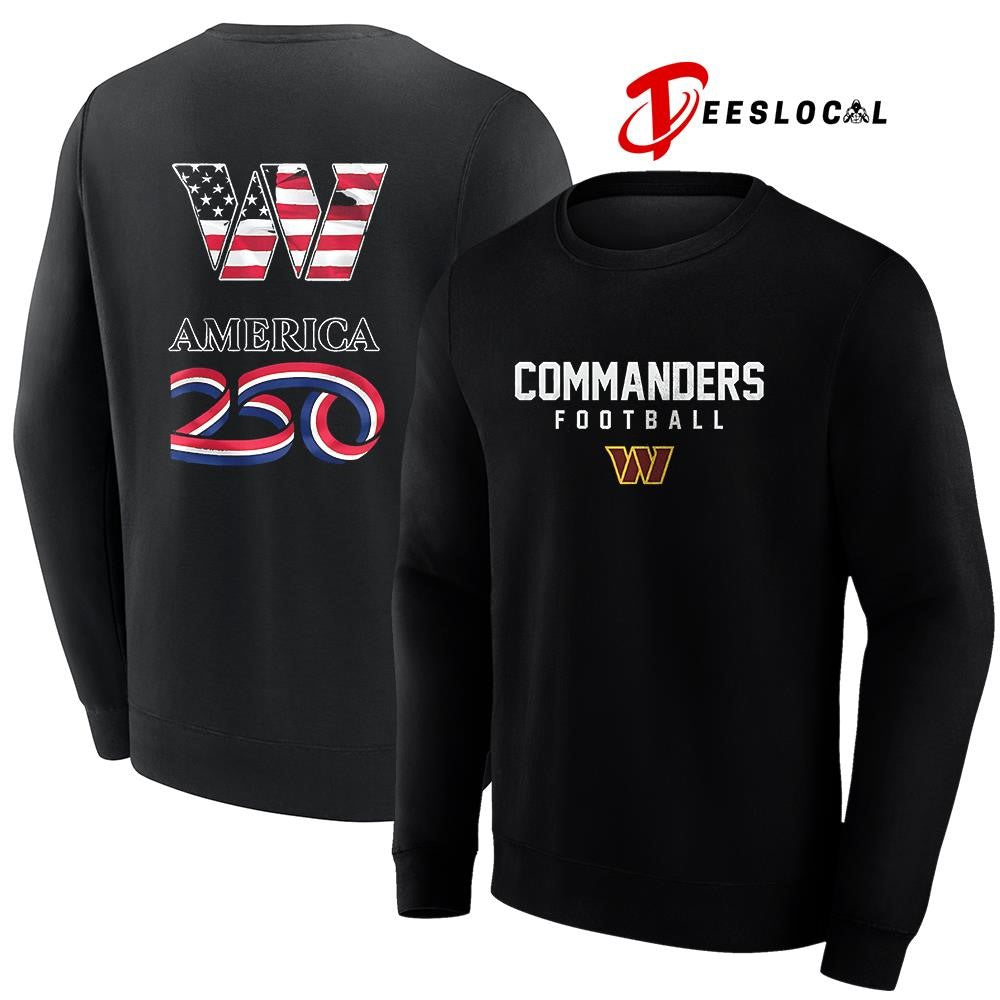 Washington Commanders x 250 years of America camo shirt