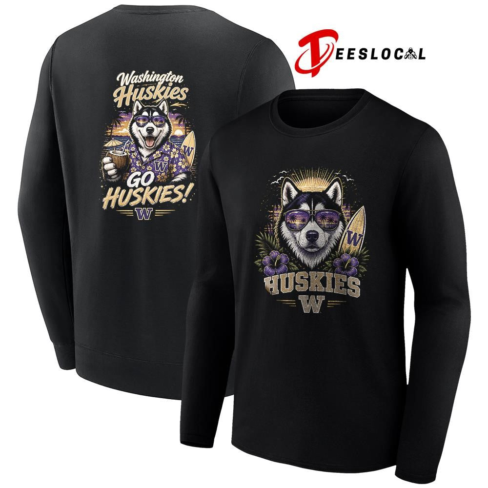 Washington Huskies NCAA Tropical mascot shirt