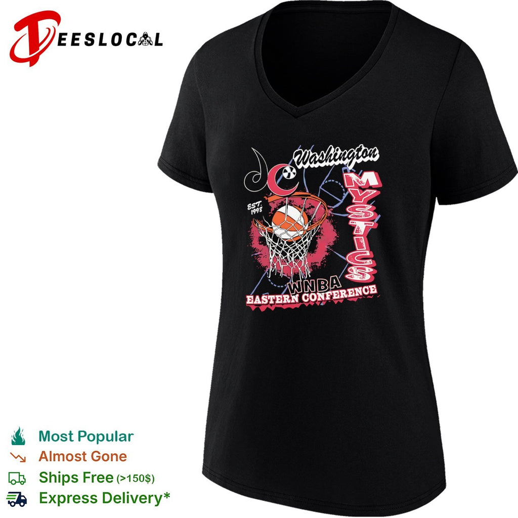 Washington Mystics WNBA Eastern Conference basketball hoop shirt