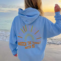 Watch. the sunset with me hoodie Graphic, Cotton Casual Oversized Hoodie, Sunset Hoodie, Beach Hoodie, Womens Sweatshirt...