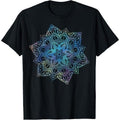 Watercolor Mandala Sacred Fractal Geometry Art Good Vibe T-Shirt Made in USA Hoodie, Sweatshirt | CiraTrend.com