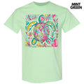 Watercolor Sea Turtle Gildan Short Sleeve T-Shirt 'NLB' Hoodie, Sweatshirt | CiraTrend.com