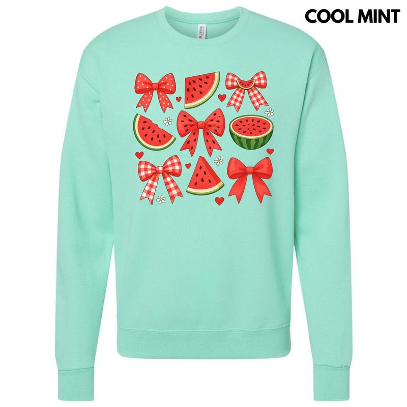 Watermelon Bow Collage Sweatshirt 'NLB' T-Shirts, Hoodie | CiraTrend.com