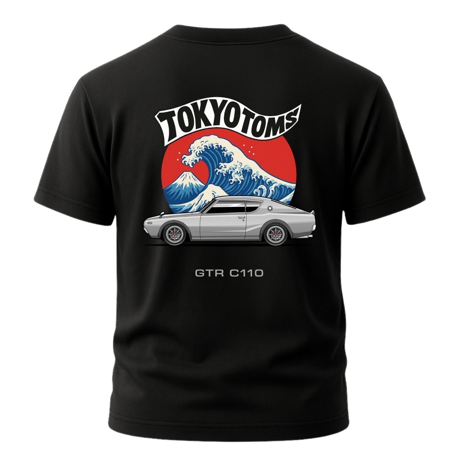 Tokyo Toms Nissan GTR C110 Wave T-Shirt Hoodie, Sweatshirt | CiraTrend.com (Image 2)