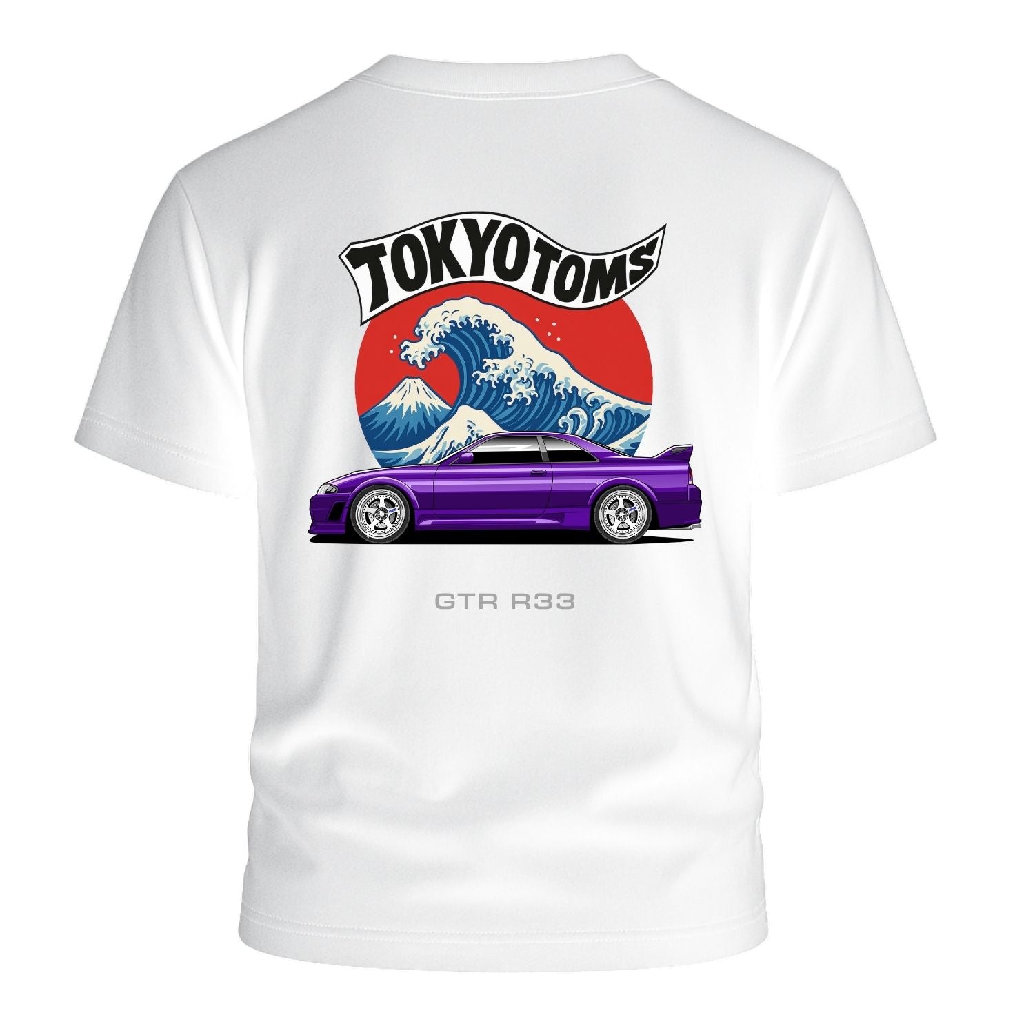Tokyo Toms Nissan GTR R33 Wave T-Shirt Hoodie, Sweatshirt | CiraTrend.com (Image 1)