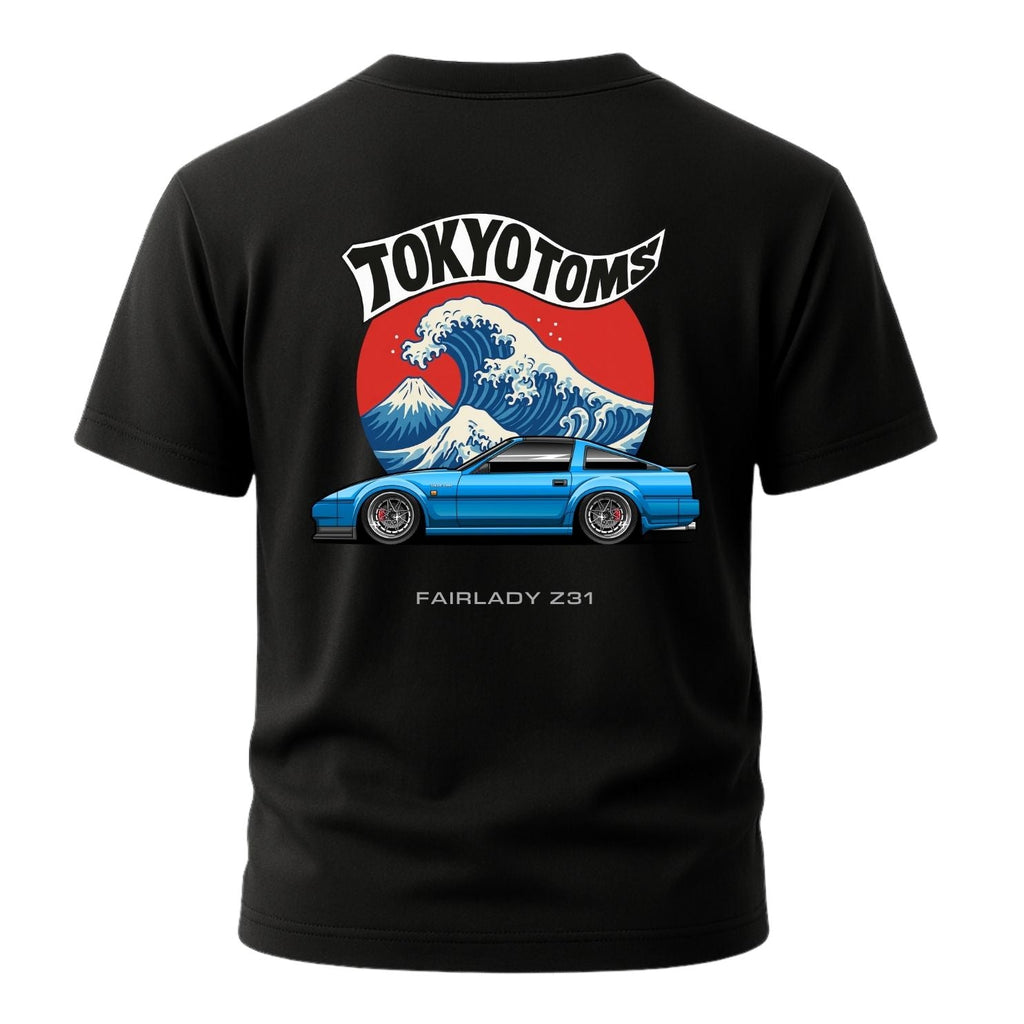 Tokyo Toms Nissan Fairlady Z31 Wave T-Shirt Hoodie, Sweatshirt | CiraTrend.com (Image 2)