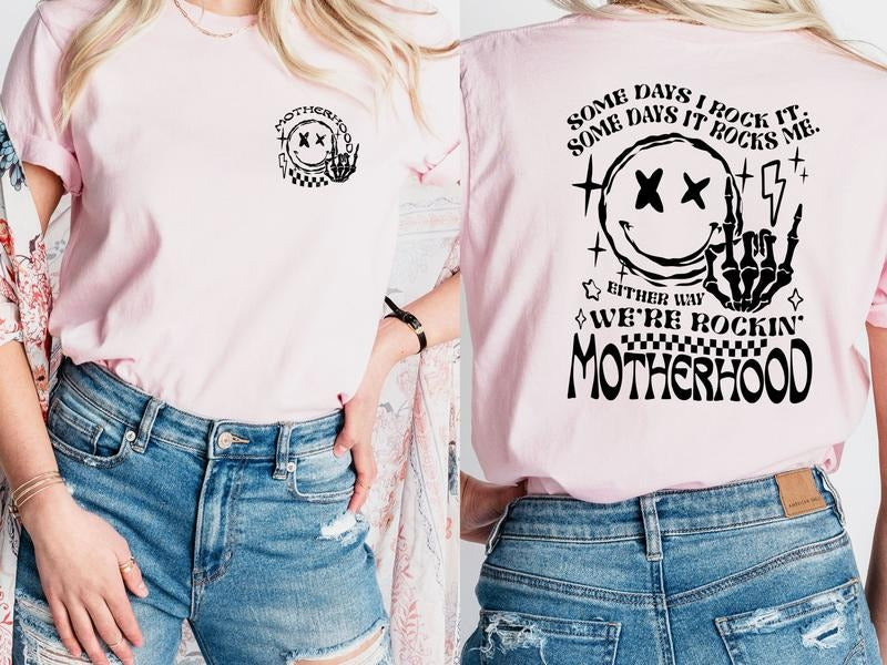 We Are Rocking Motherhood Women's Top - T-Shirts & Sweatshirt Hoodie | CiraTrend.com