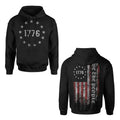 We The People 1776 American Flag Patriotic Hoodie Sweatshirt Cotton Fabric T-Shirts | CiraTrend.com