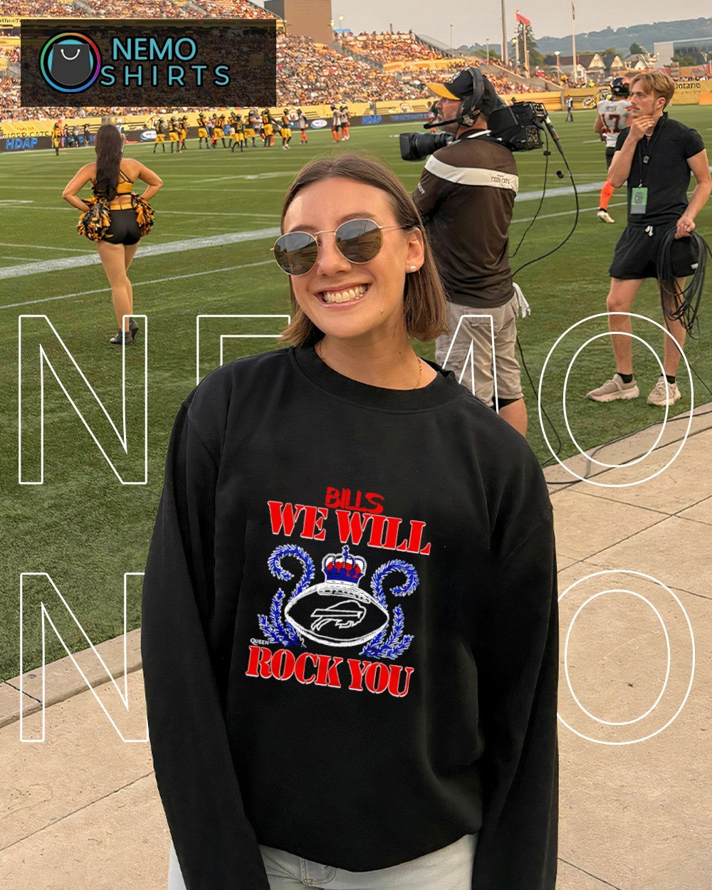 We will rock you Buffalo Bills crown queen shirt